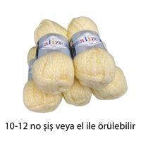 İH5530 - 500 gr. (5 Adet) Alize country lux simli  color 01 İhraç Fazlası İp
