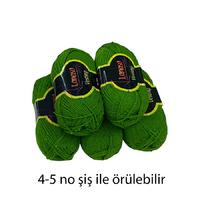 İH5588 - 500 gr. (5 Adet) Lanoso pullu vestiny yeşil İhraç Fazlası İp