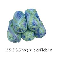 İH5613 - 500 gr. (5 Adet) 1.kalite antipilling (tüylenmez) batik İhraç Fazlası İp