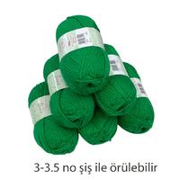 İH5861 - 600 gr. (6 Adet) Nako rekor yeşil İhraç Fazlası İp