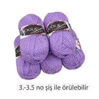 İH5870 - 425 gr. (5 Adet) Nako vogue outlet lila İhraç Fazlası İp