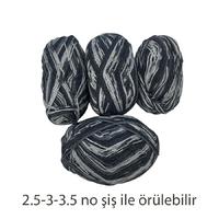 İH5891 - 310 gr. (4 Adet) İnce %25 yün batik İhraç Fazlası İp