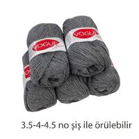 İH5941 - 394 gr. (5 Adet) Nako vogue moher gri İhraç Fazlası İp