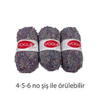 İH5975 - 380 gr. (3 Adet) Çiçek ip nako vogue İhraç Fazlası İp