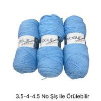 İH6025 - 480 gr. (3 Adet) Nako vogue Uzun sarım İhraç Fazlası İp