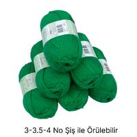 İH6034 - 600 gr. (6 Adet) Yeşil yumuşak dokulu İhraç Fazlası İp