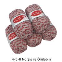 İH6167 - 466 gr. (5 Adet) Yumuşak Doku Simli Kırçıllı İhraç Fazlası İp