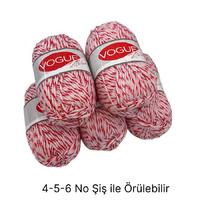 İH6186 - 456 gr. (5 Adet) Nako vogue simli moher İhraç Fazlası İp