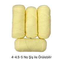 İH6223 - 438 gr. (4 Adet) Uzun sarım yumuşak doku açık sarı İhraç Fazlası İp