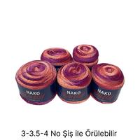 İH6246 - 464 gr. (5 Adet) Nako vals simli outlet İhraç Fazlası İp