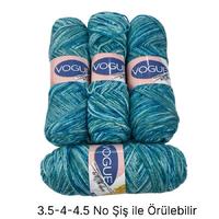 İH6258 - 400 gr. (4 Adet) Nako vogue outlet batik İhraç Fazlası İp