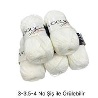 İH6281 - 484 gr. (5 Adet) Nako pırlanta beyaz vogue İhraç Fazlası İp