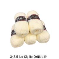 İH6282 - 450 gr. (5 Adet) Nako vogue minnoş krem İhraç Fazlası İp