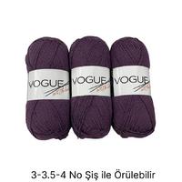 İH6284 -326 gr. (3 Adet) Nako vogue katlı İhraç Fazlası İp