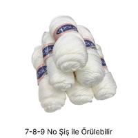 İH6297 - 814 gr. (6 Adet) Nako vogue yumuşak doku beyaz  İhraç Fazlası İp