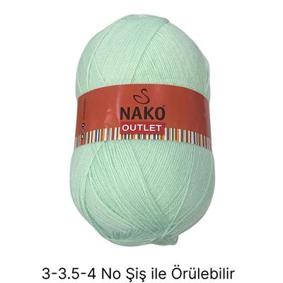 İH6320 - 400 gr. (1 Adet) Nako outlet tombik çile  İhraç Fazlası İp