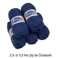 İH6322 - 488 gr. (5 Adet) Nako vogue tığlık ihraç fazlası outlet İp