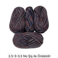 İH6323 - 330 gr. (4 Adet) % 75 yün batik İhraç Fazlası İp