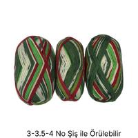 İH6330 - 360 gr. (3 Adet) % 75 yün batik İhraç Fazlası İp