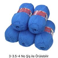 İH6340 - 520 gr. (5 Adet) Yumuşak doku ihraç mavi İhraç Fazlası İp