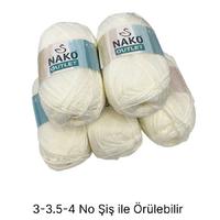 İH6380 - 518 gr. (5 Adet)Nako outlet pırlanta ekru İhraç Fazlası İp