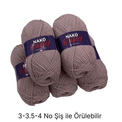 İH6381 - 530 gr. (5 Adet) Nako outlet % 25 yün İhraç Fazlası İp