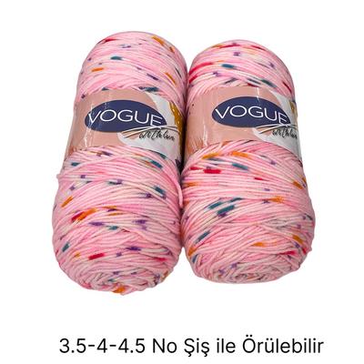 İH6384 - 640 gr. (2 Adet) Nako vogue büyük çile İhraç Fazlası İp
