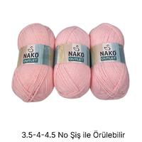İH6390 - 314 gr. (3 Adet) Nako outlet yumuşak doku  İhraç Fazlası İp