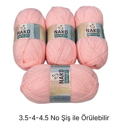 İH6391 - 416 gr. (4 Adet) Nako outlet yumuşak doku İhraç Fazlası İp