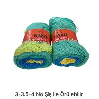 İH6393 - 432 gr. (2 Adet) Nako outlet antipilling batik İhraç Fazlası İp
