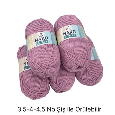 İH6394- 500 gr. (5 Adet) Nako outlet yumuşak doku İhraç Fazlası İp