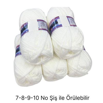 İH6397 - 600 gr. (5 Adet) Spagetti beyaz İhraç Fazlası İp