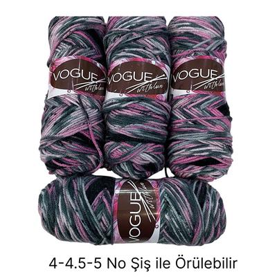 İH6400 - 496 gr. (4 Adet) Nako vogue uzun sarım batik İhraç Fazlası İp