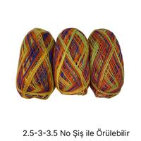 İH6424 - 310 gr. (3 Adet) % 75 yün batik İhraç Fazlası İp