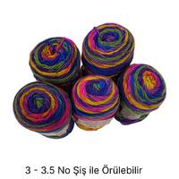 İH6435 - 394 gr. (5 Adet) Antipilling batik İhraç Fazlası İp