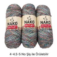İH6472 - 440 gr. (3 Adet) Nako outlet uzun sarım ihraç Fazlası İp