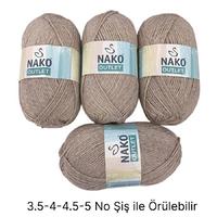 İH6476 - 418 gr. (4 Adet)  % 75 yün haki İhraç Fazlası İp