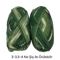 İH6483 - 180 gr. (2 Adet) % 75 yün batik ihraç Fazlası İp