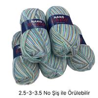 İH6526 - 734 gr. (5 Adet) Nako outlet batik ihraç Fazlası İp