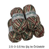 İH6527 - 500 gr. (5 Adet) % 73 yün simli batik ihraç Fazlası İp