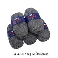 İH6541 - 500 gr. (5 Adet) Nako outlet gri ihraç Fazlası İp