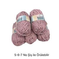 İH6547 - 500 gr. (5 Adet)Nako outlet spagetti kalınlık yumuşak doku tweedli İhraç Fazlası İp