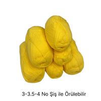 İH6570 - 494 gr. (6 Adet) Yu do sarı ihraç Fazlası İp