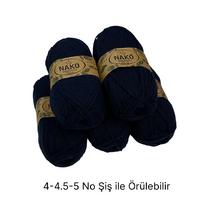 İH6576 - 500 gr. (5 Adet)Nako doğa dostu koyu lacivert İhraç Fazlası İp