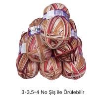 İH6586 - 650 gr. (6 Adet) Batik ihraç Fazlası İp