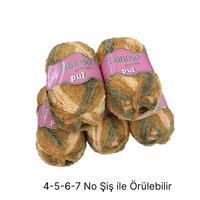 İH6588 - 500 gr. (5 Adet)Polar puf degrade renk 8 İhraç Fazlası İp