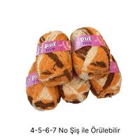 İH6590 - 500 gr. (5 Adet) Polar puf degrade renk 9 İhraç Fazlası İp