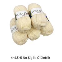 İH6614 - 500 gr. (5 Adet) % 100 yün Nako vogue İhraç Fazlası İp