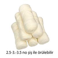 İH6634 - 388 gr. (6 Adet) Yumuşacık ince ekru İhraç Fazlası İp