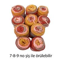 İH6638 - 666 gr. (10 Adet) Maxi kalınlık batik İhraç Fazlası İp